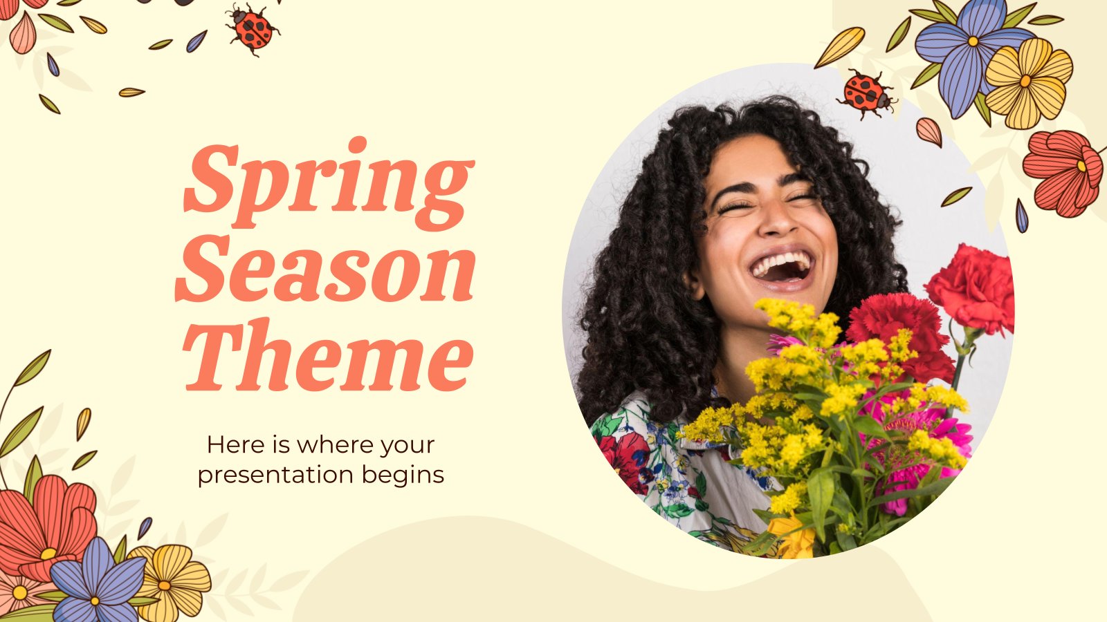 Spring Season Theme presentation template 