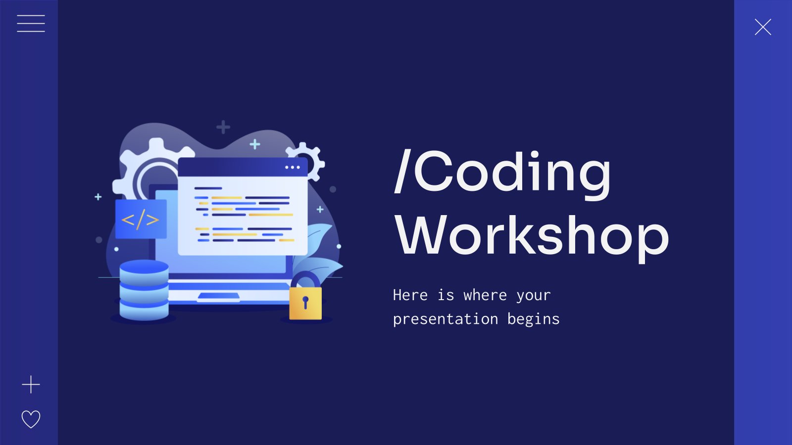 Coding Workshop presentation template 