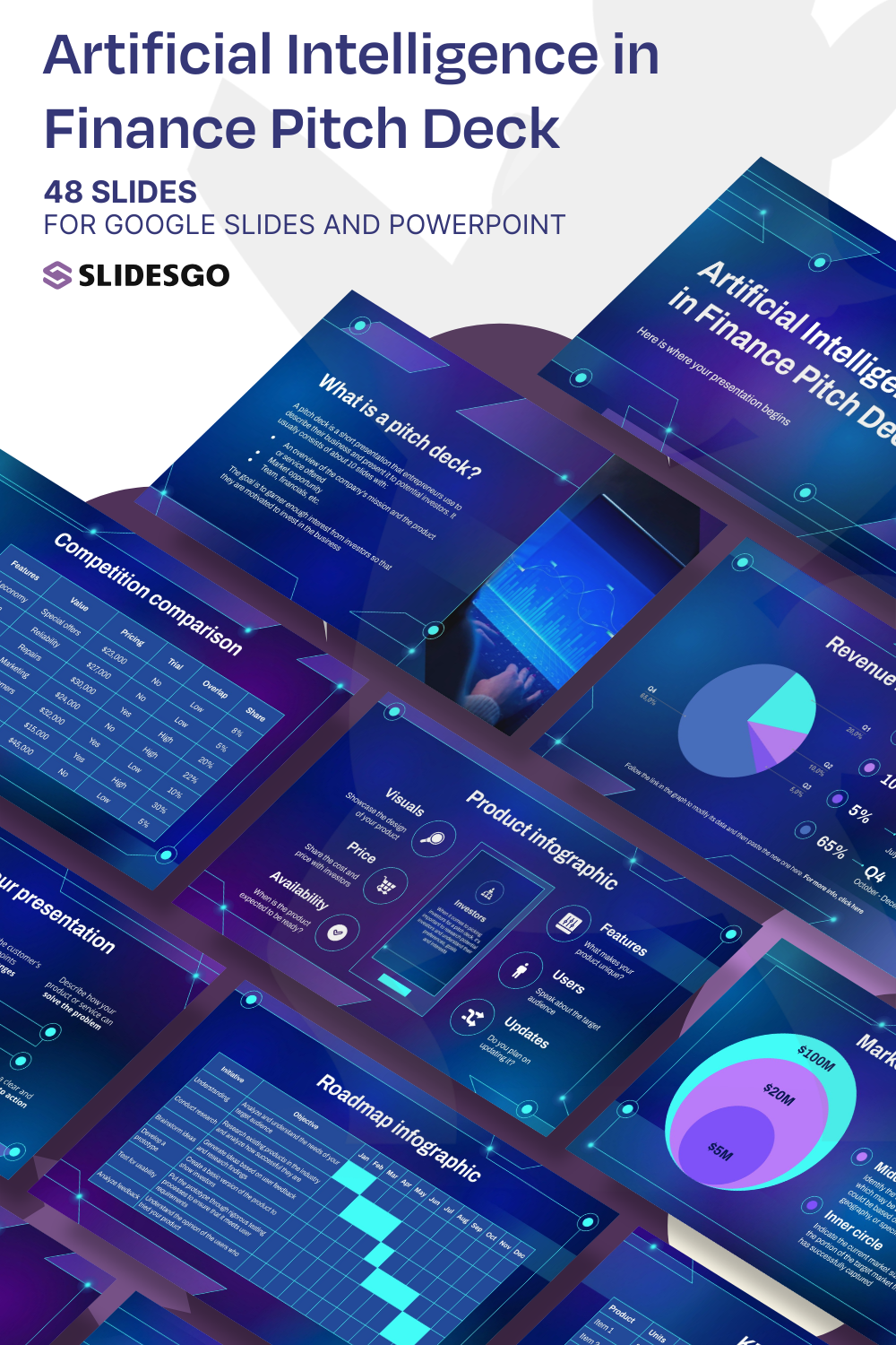 Artificial Intelligence in Finance Pitch Deck Presentation