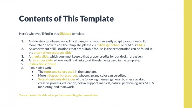 Rare Disease Clinical Case presentation template