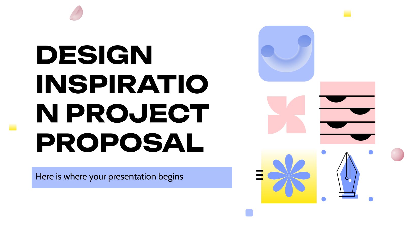 Design Inspiration Project Proposal presentation template 