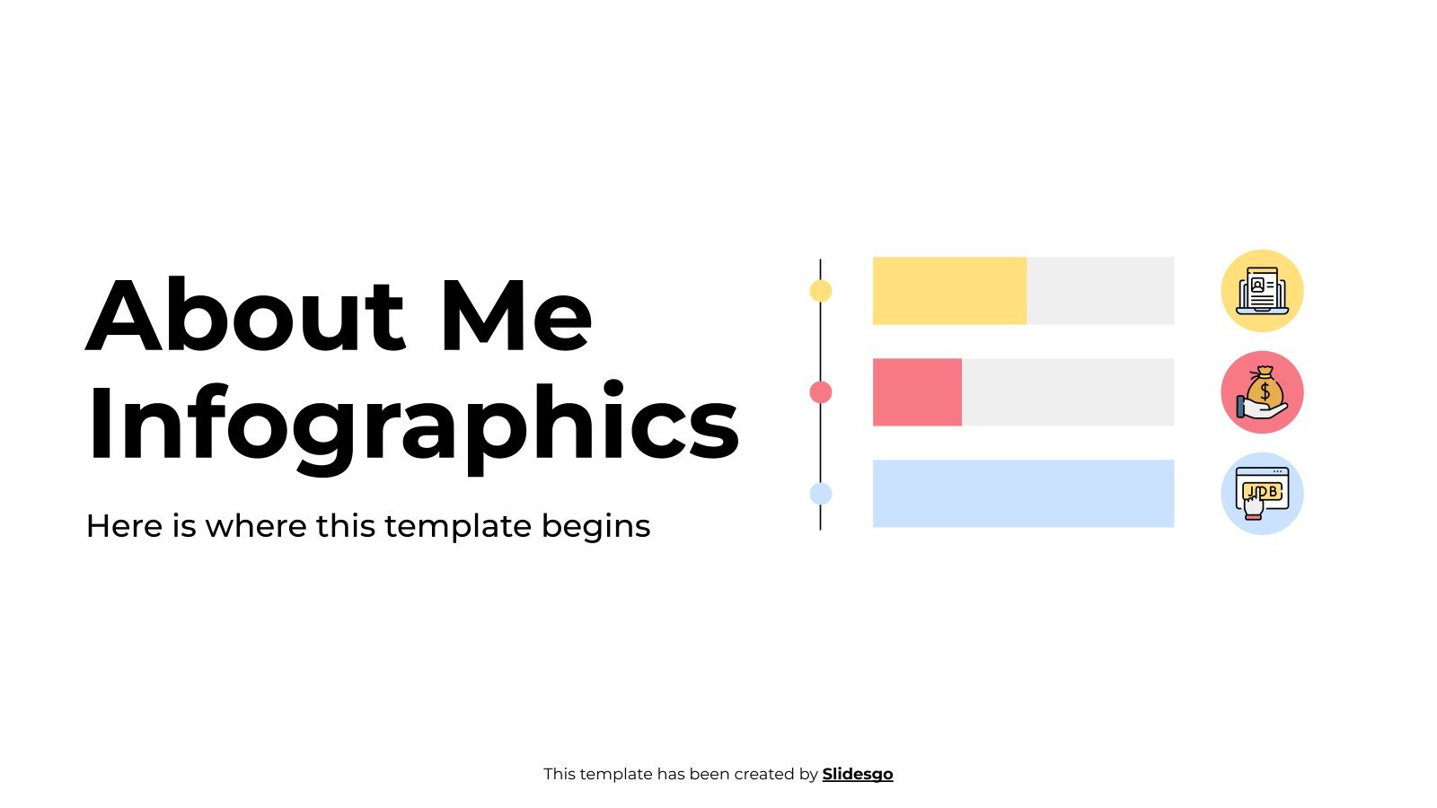 Über mich Infografiken Präsentationsvorlage