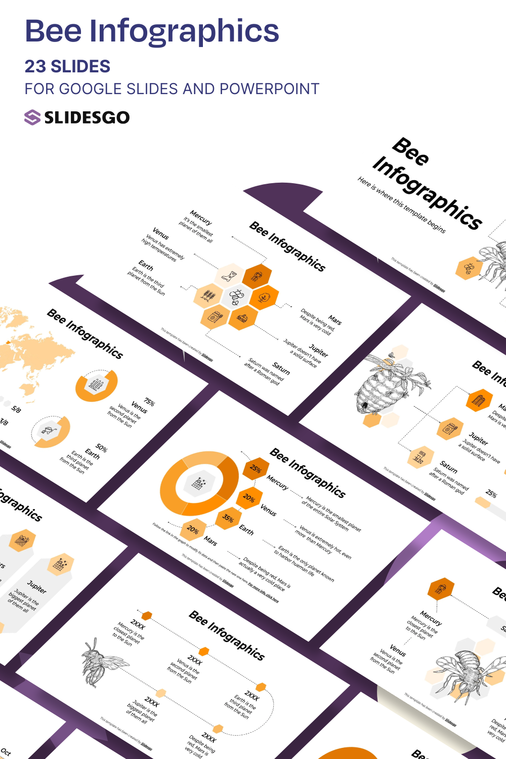 Bee Infographics Template