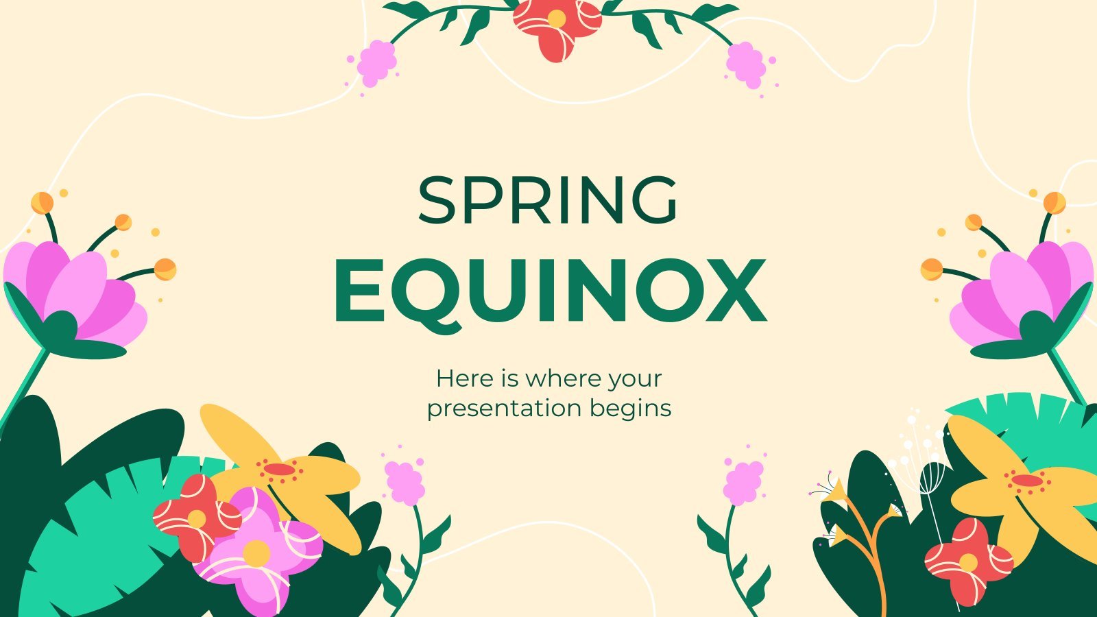 Spring Equinox presentation template 