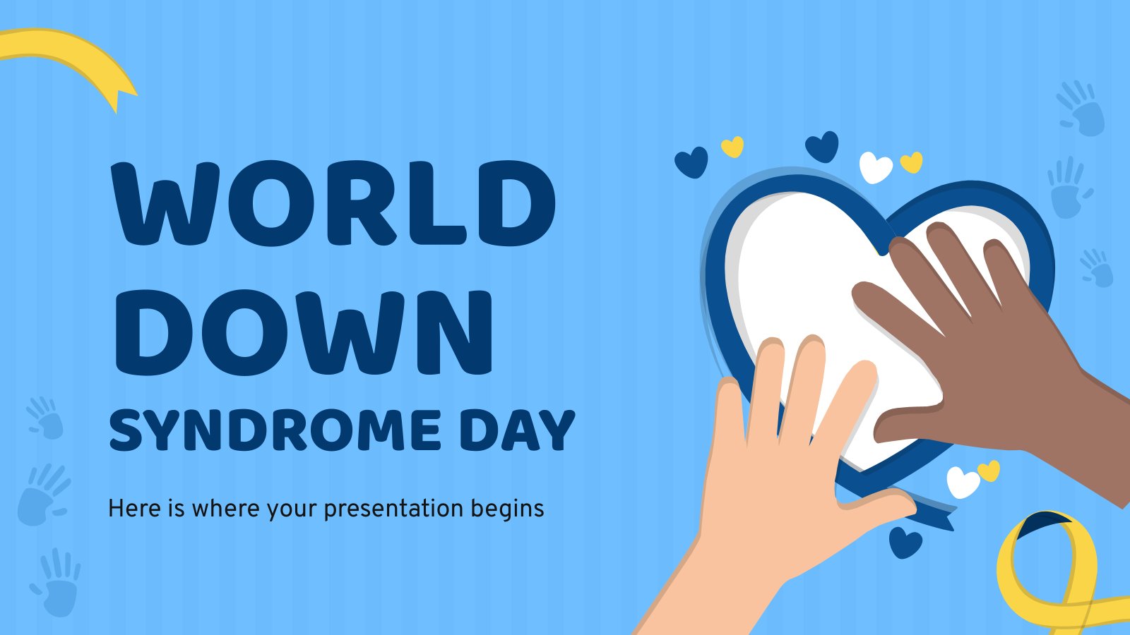 Modelo de apresentação Dia Mundial da Síndrome de Down