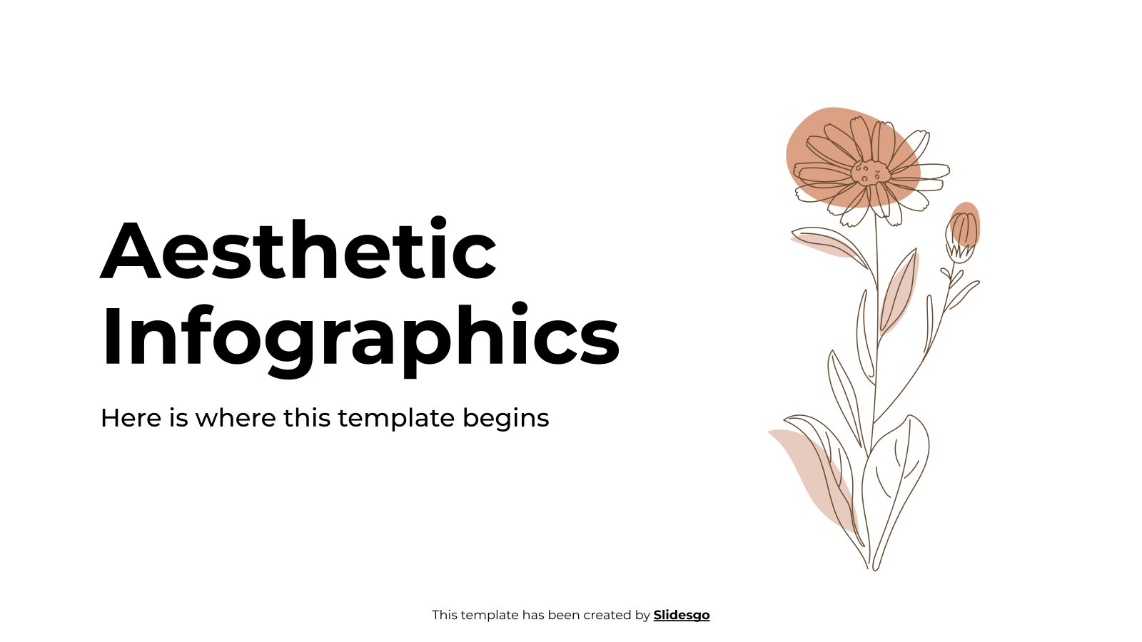 Modelo de apresentação Infográficos estéticos