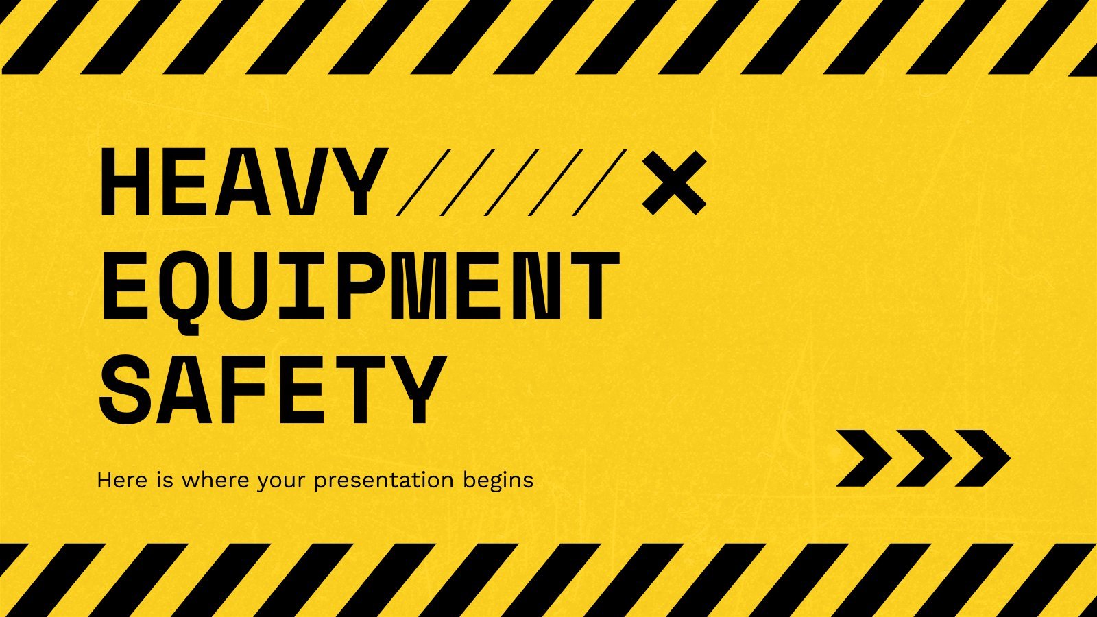 Heavy Equipment Safety presentation template 