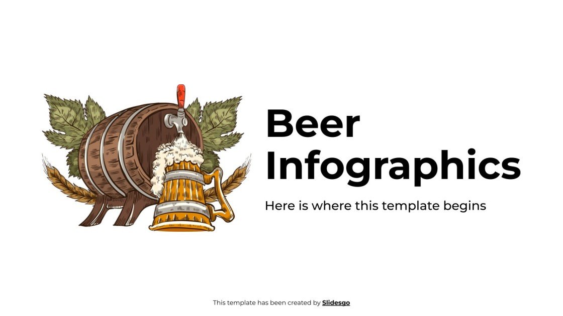 Google Slides and PowerPoint templates about beer