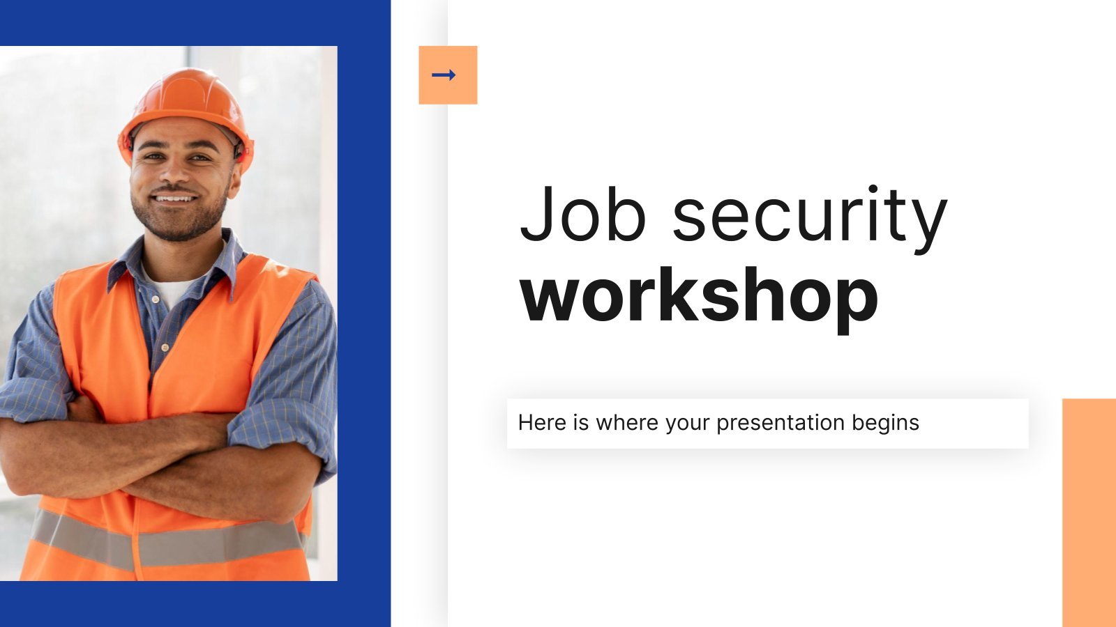 Job Security Workshop presentation template 