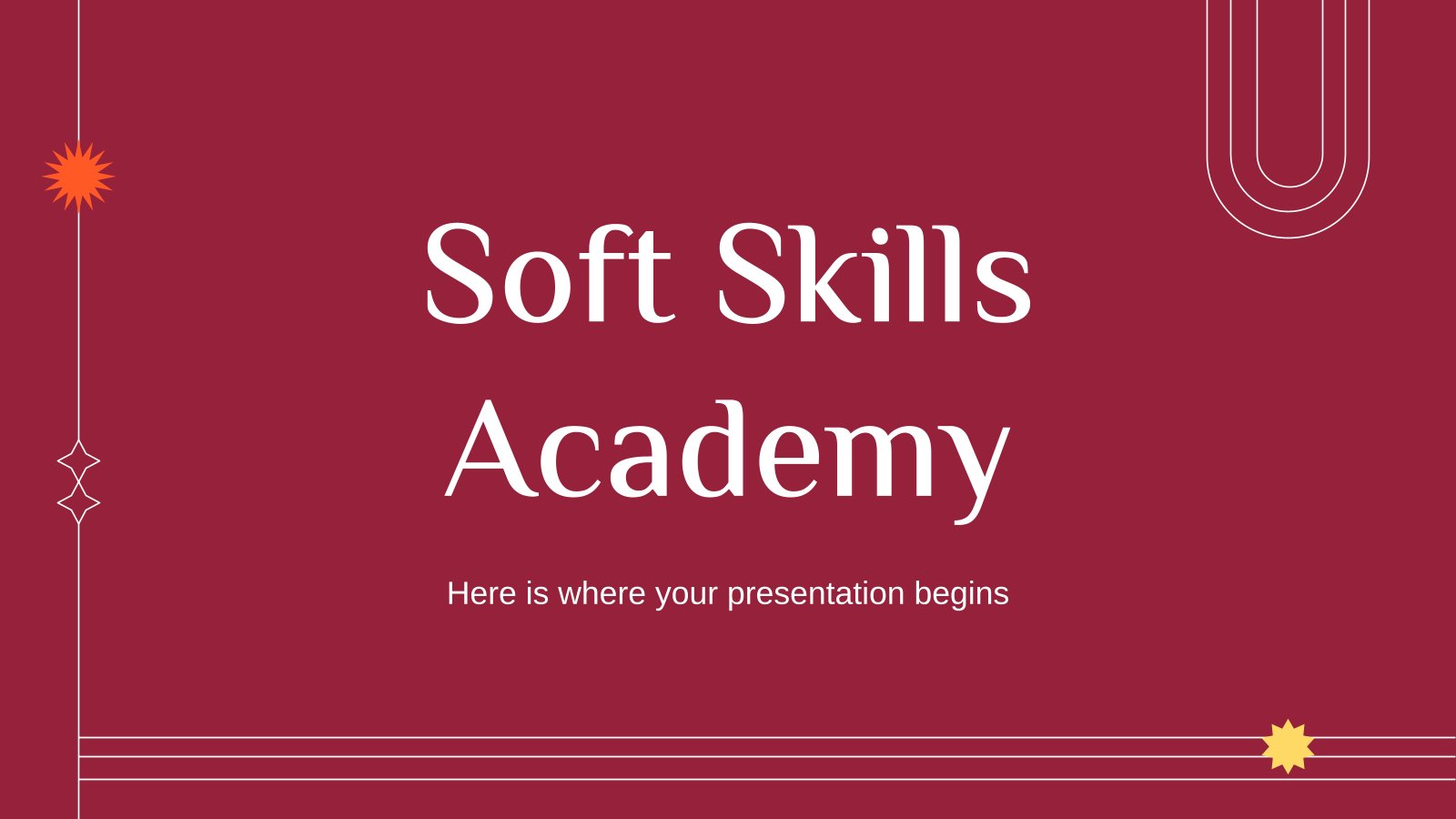 Soft Skills Academy presentation template 