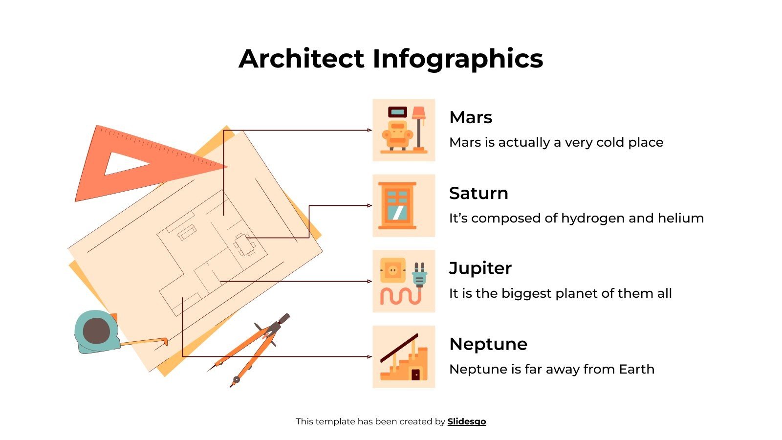 Plantilla Infografías de arquitectura