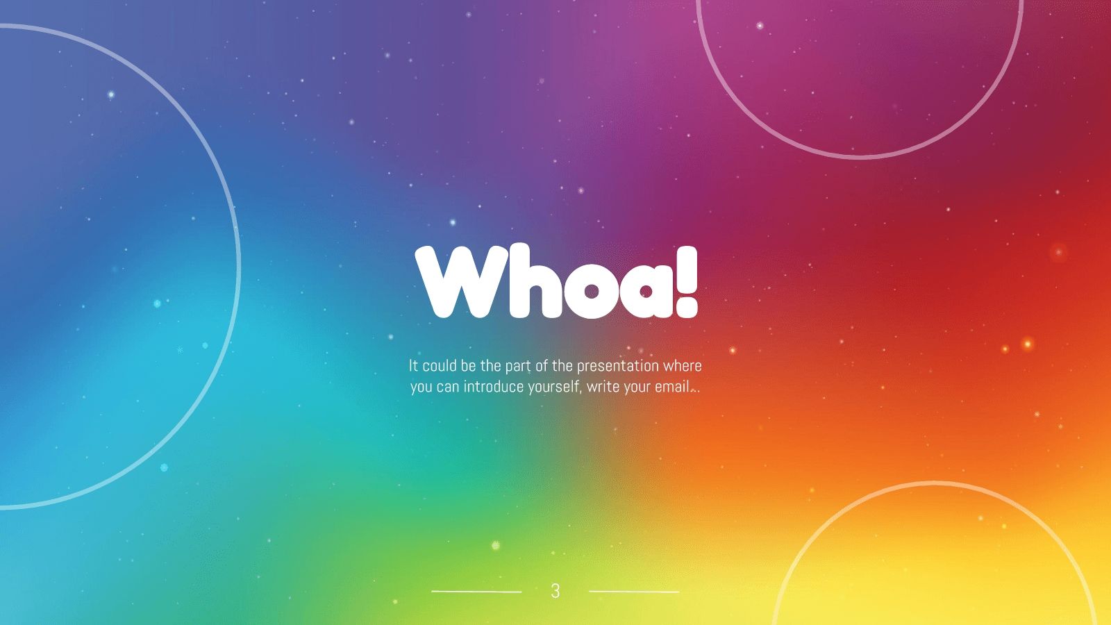 Rainbow Background Google Slides & PowerPoint Template