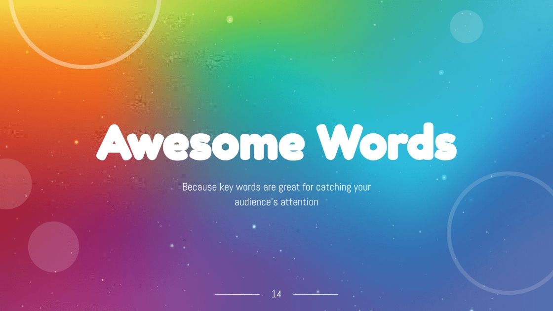 Rainbow Background Google Slides & PowerPoint Template