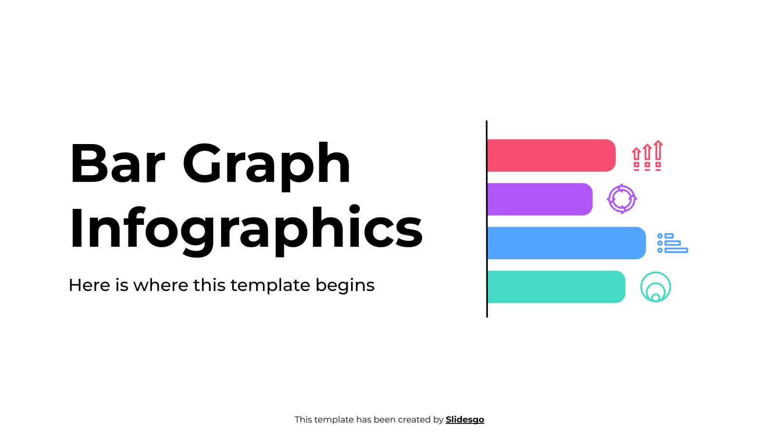 Plantilla de presentación Infografías de gráfico de barras