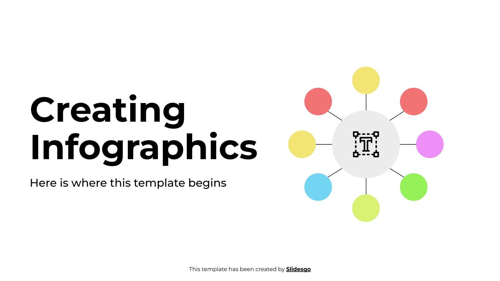 Modelo de apresentação Criação de infográficos