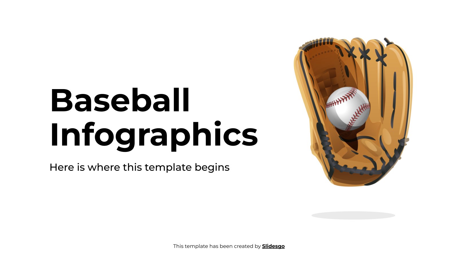 Modelo de apresentação Infográficos de beisebol