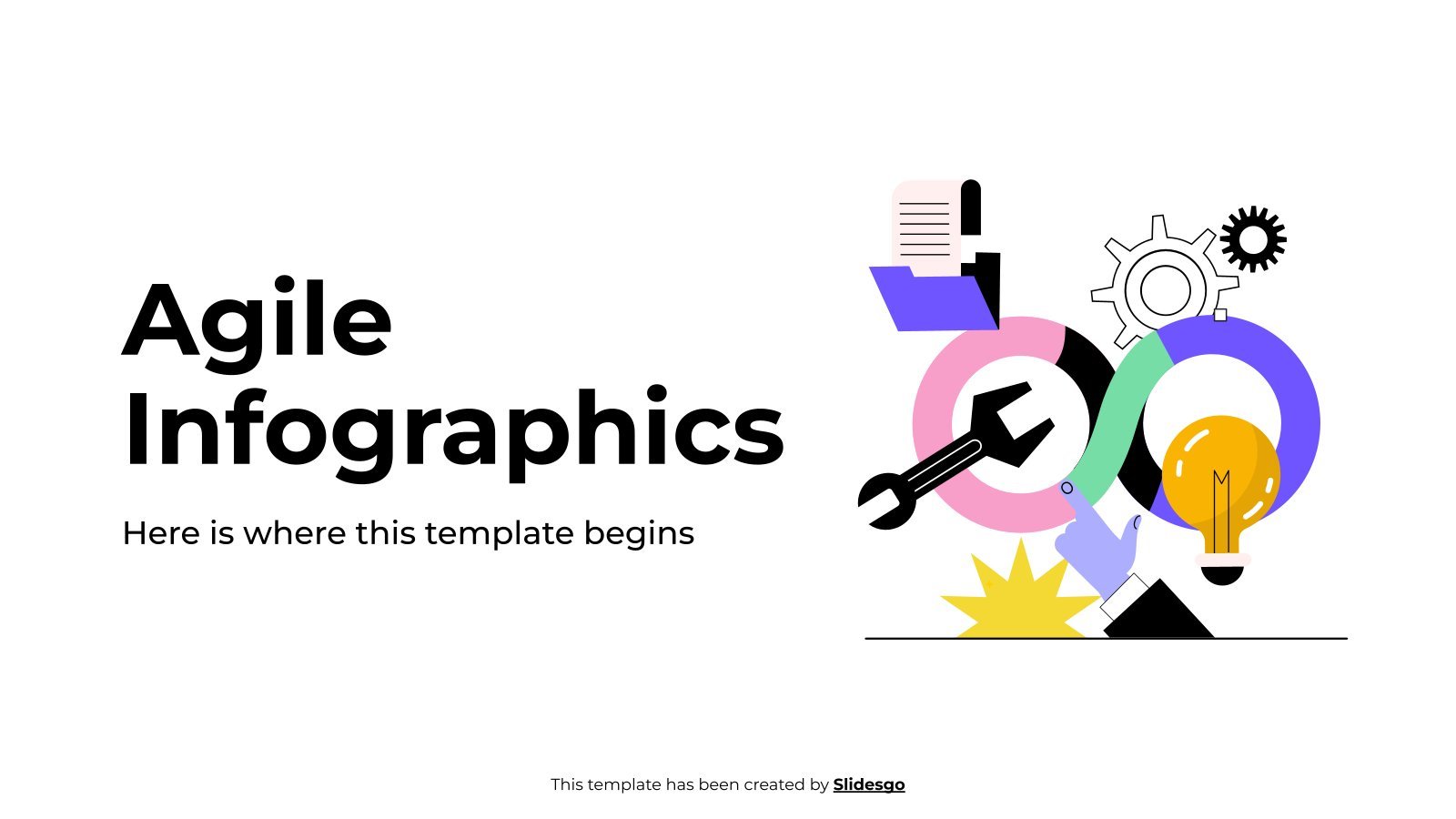 Agile Infografiken Präsentationsvorlage