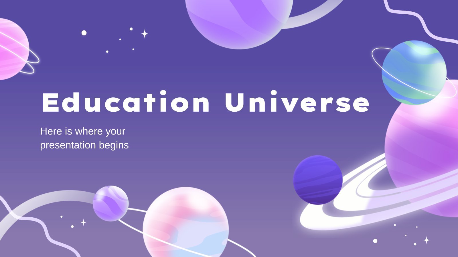 Education Universe presentation template 