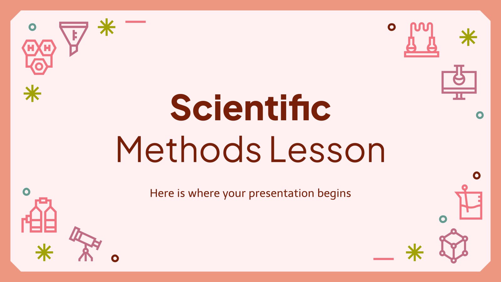 Scientific Methods Lesson presentation template 