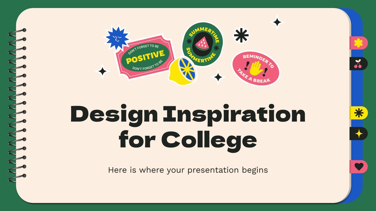 Design Inspiration for College presentation template 