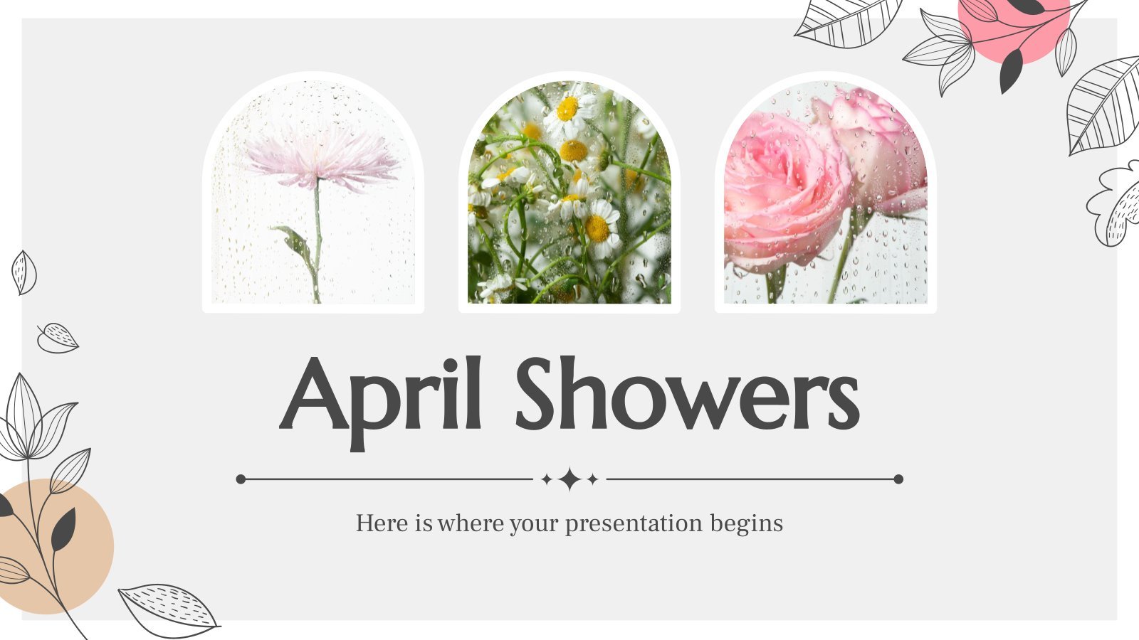 April Showers presentation template 