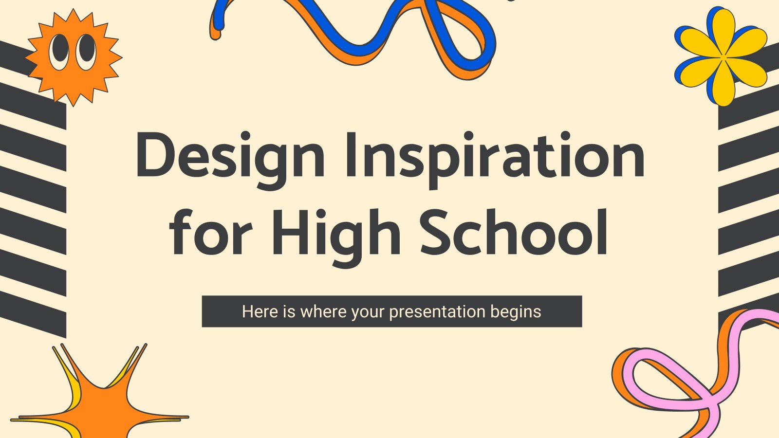 Design-Inspiration für die High School Präsentationsvorlage