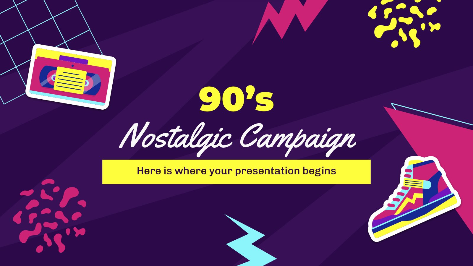 90's Nostalgic Campaign presentation template 