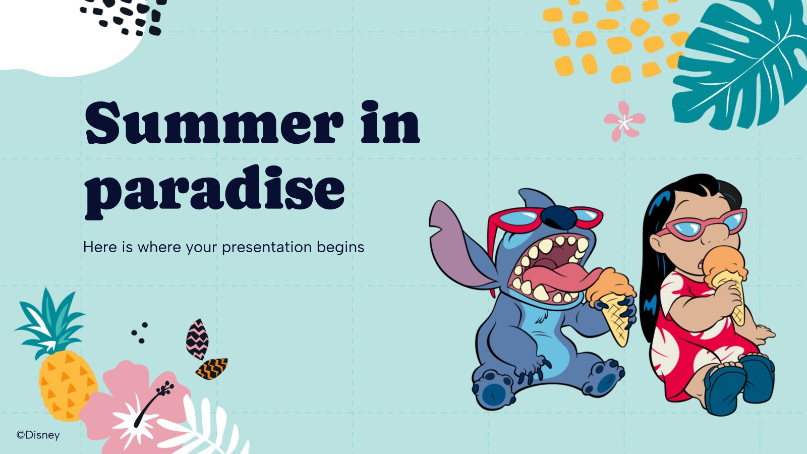 Lilo and Stitch presentation template 