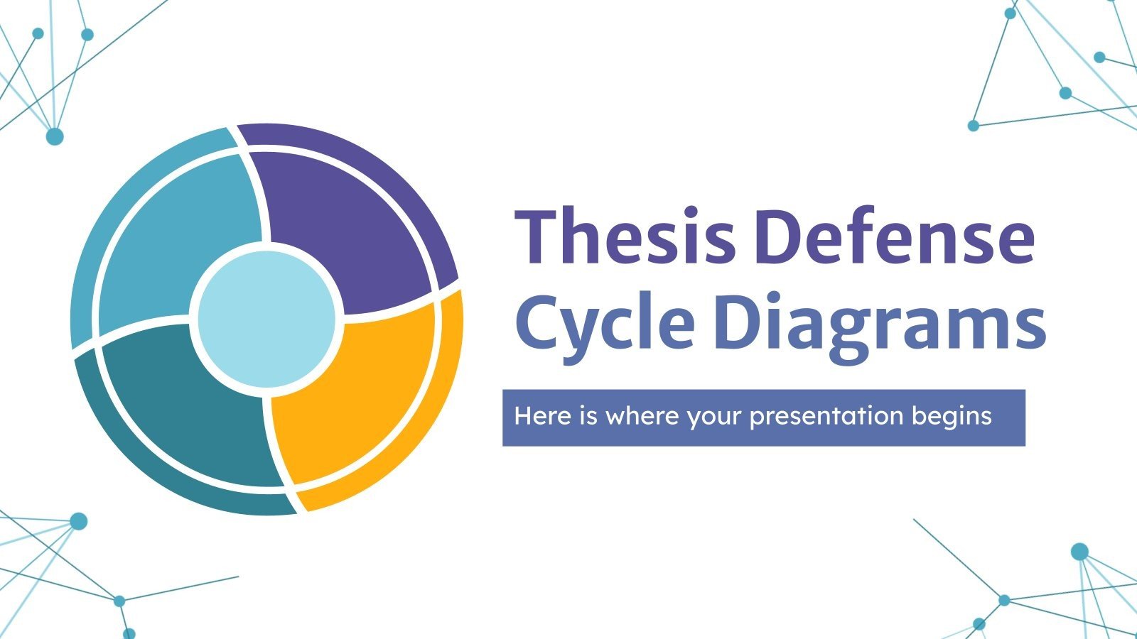 Soutenance de thèse avec diagrammes de cycles Modèles de présentation