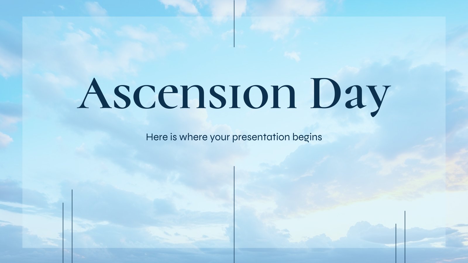 Ascension Day presentation template 