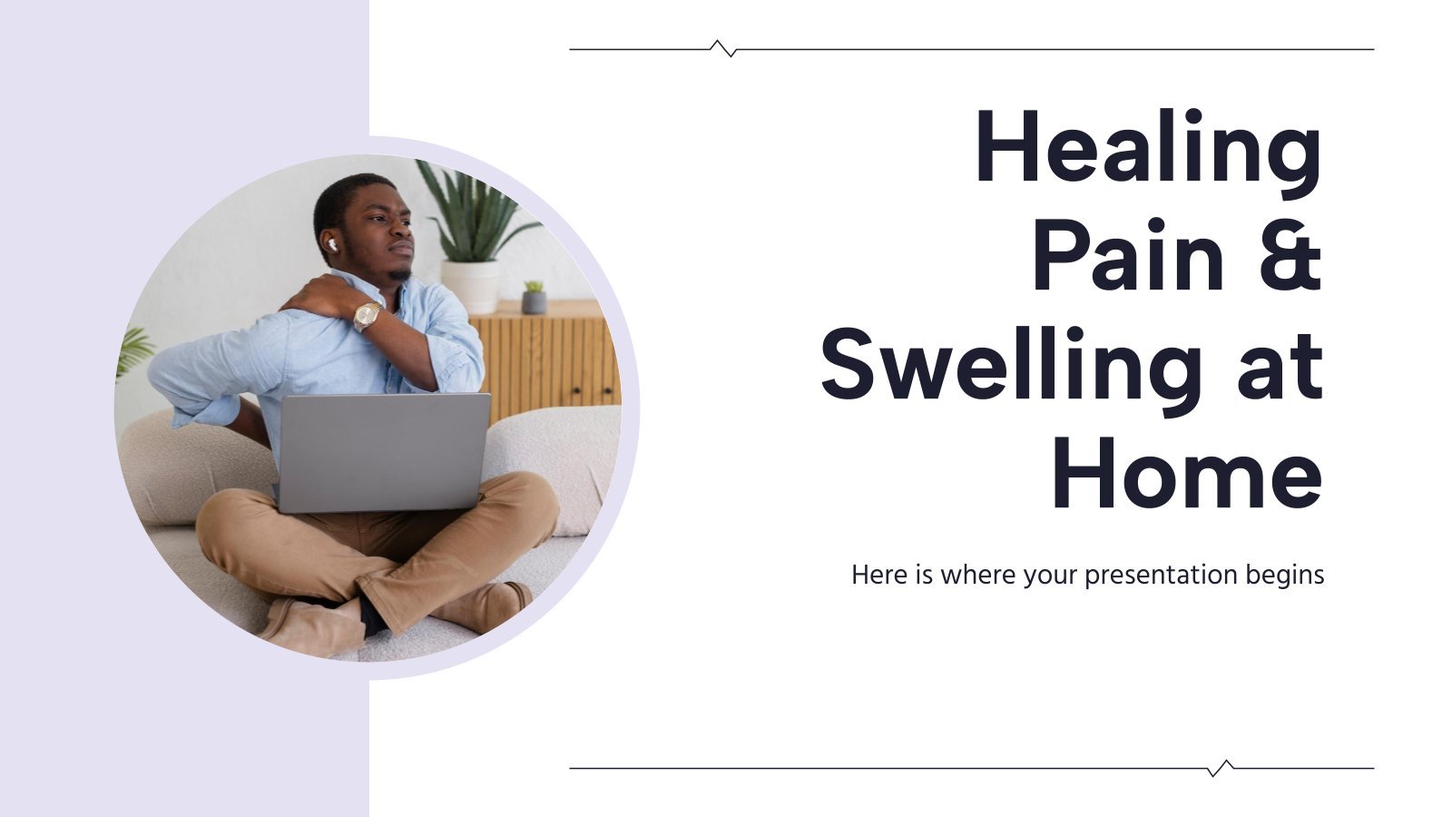 Healing Pain & Swelling at Home presentation template 