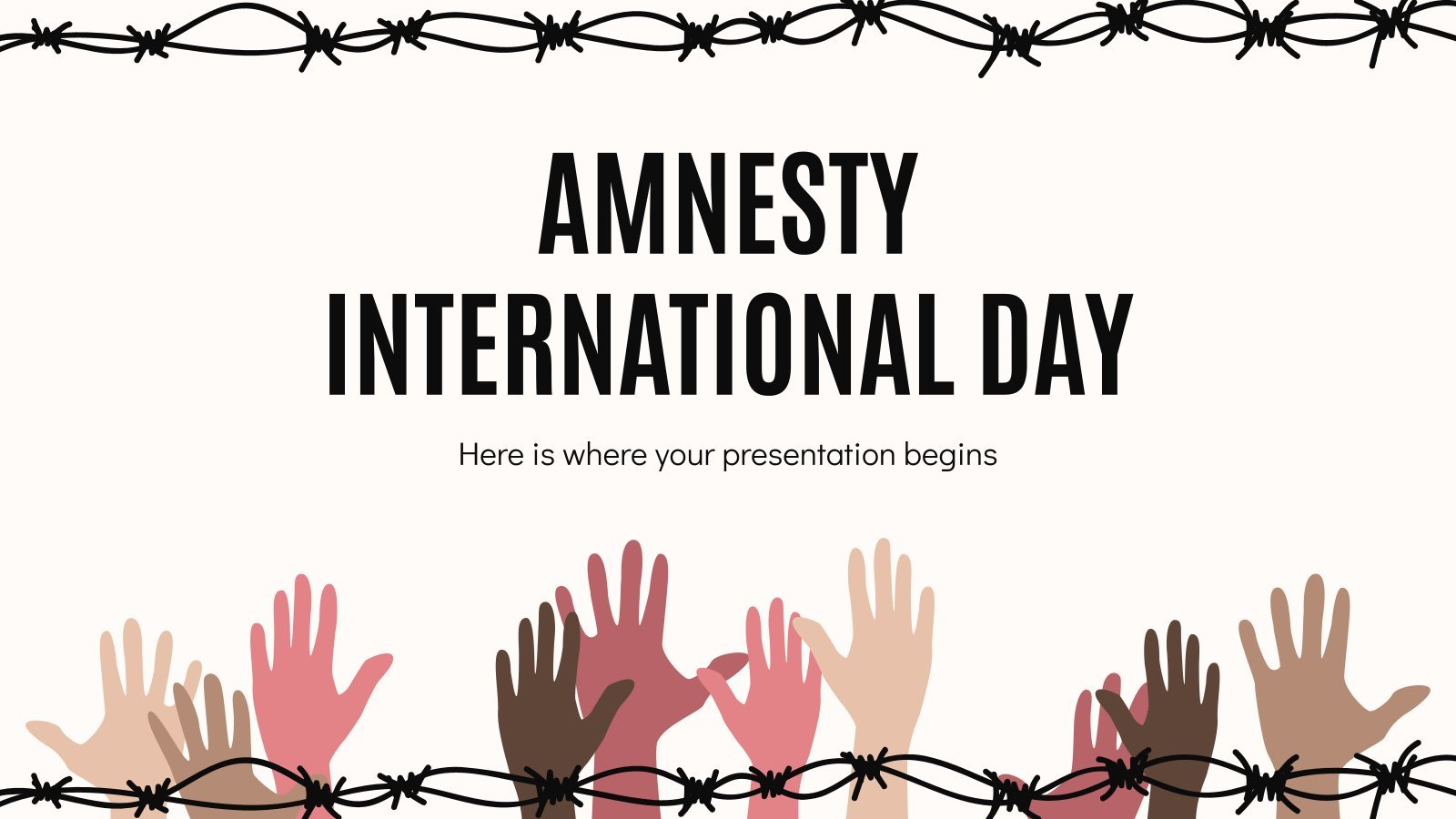 Amnesty International Day presentation template 