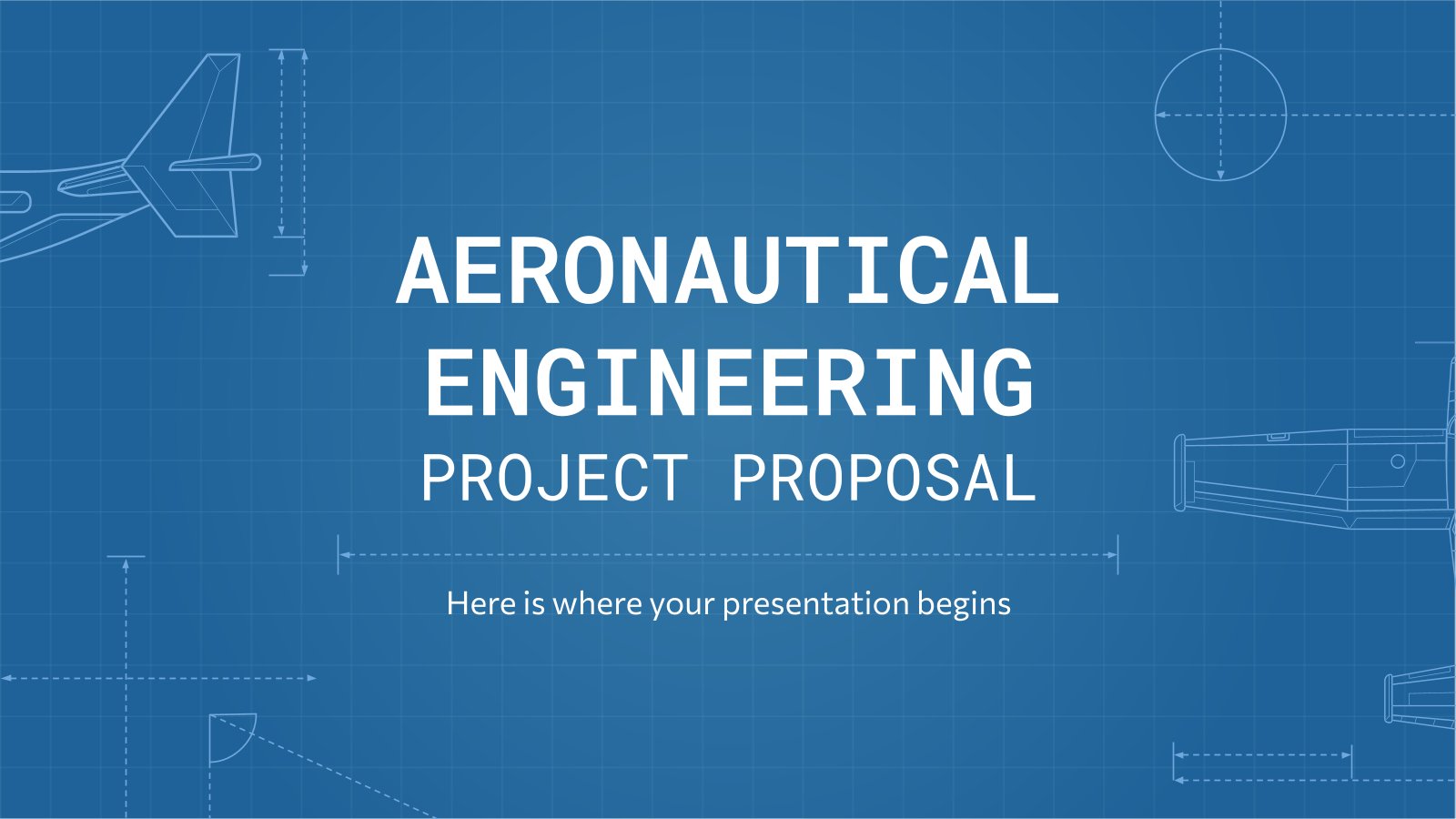 Aeronautical Engineering Project Proposal presentation template 