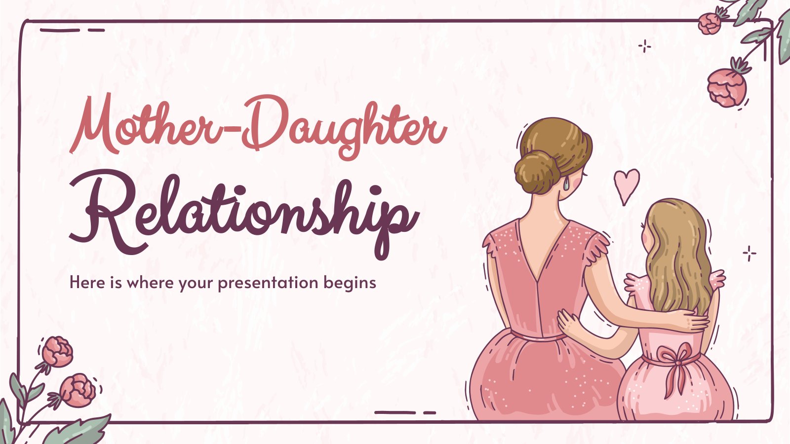 Mother-Daughter Relationship presentation template 