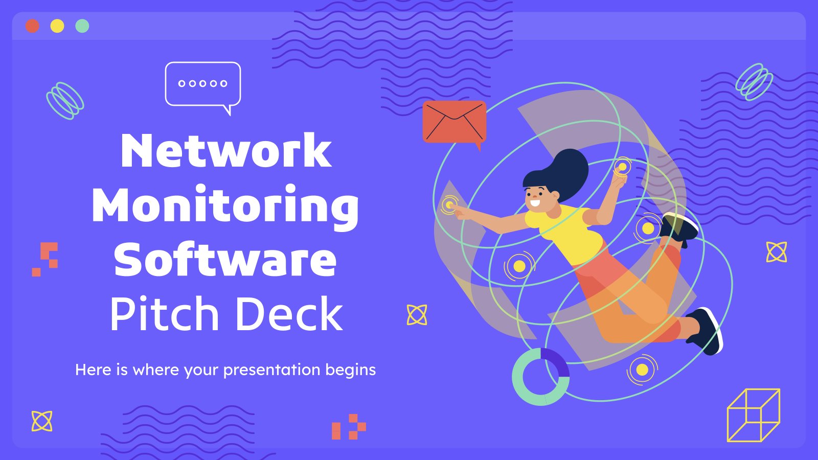 Network Monitoring Software Pitch Deck presentation template 