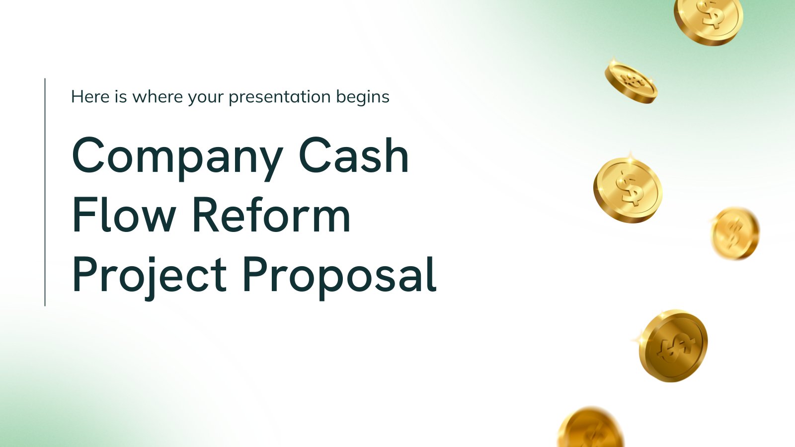 Company Cash Flow Reform Project Proposal presentation template 