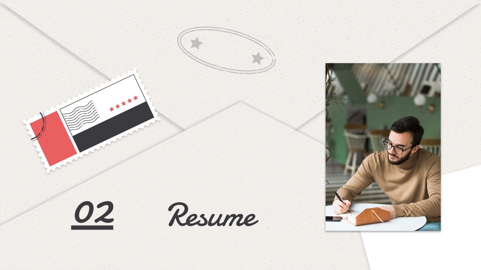 Letter style portfolio presentation