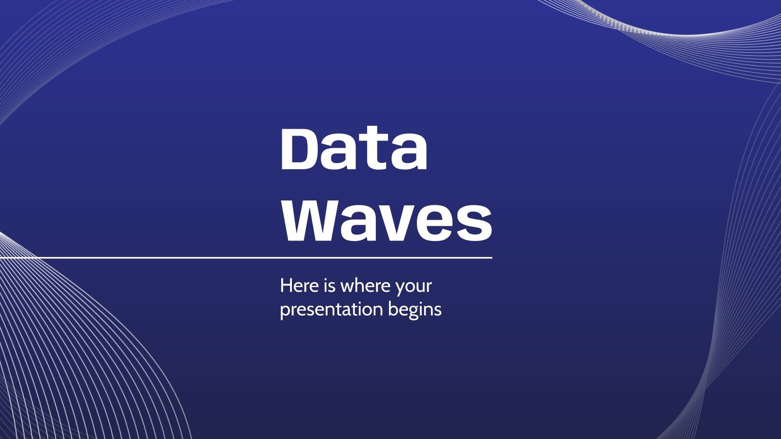 Vagues de données Modèles de présentation