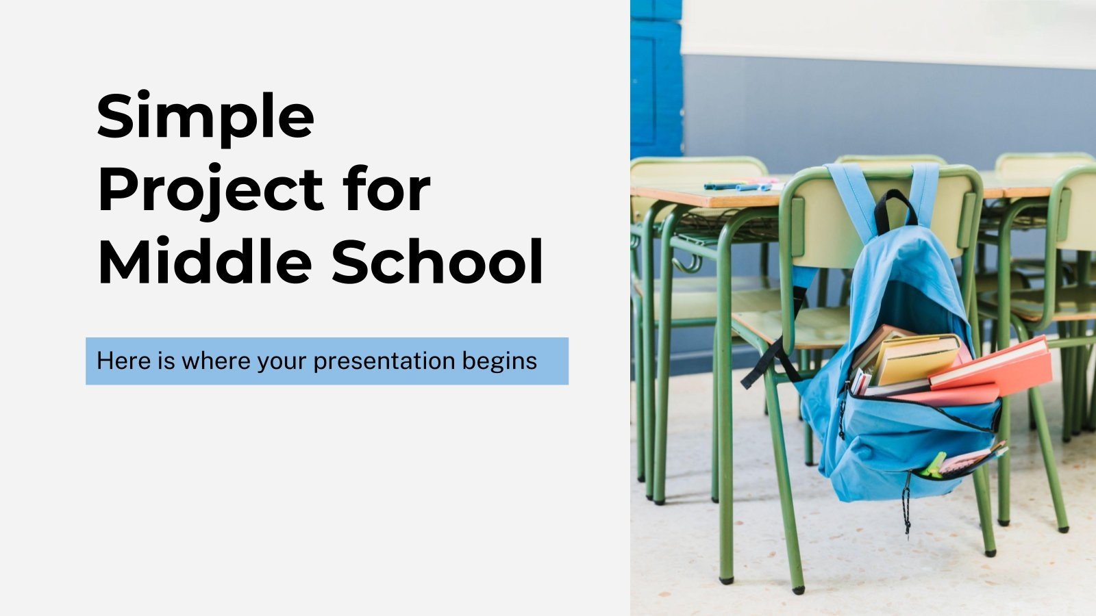 Projet simple pour le collège Modèles de présentation