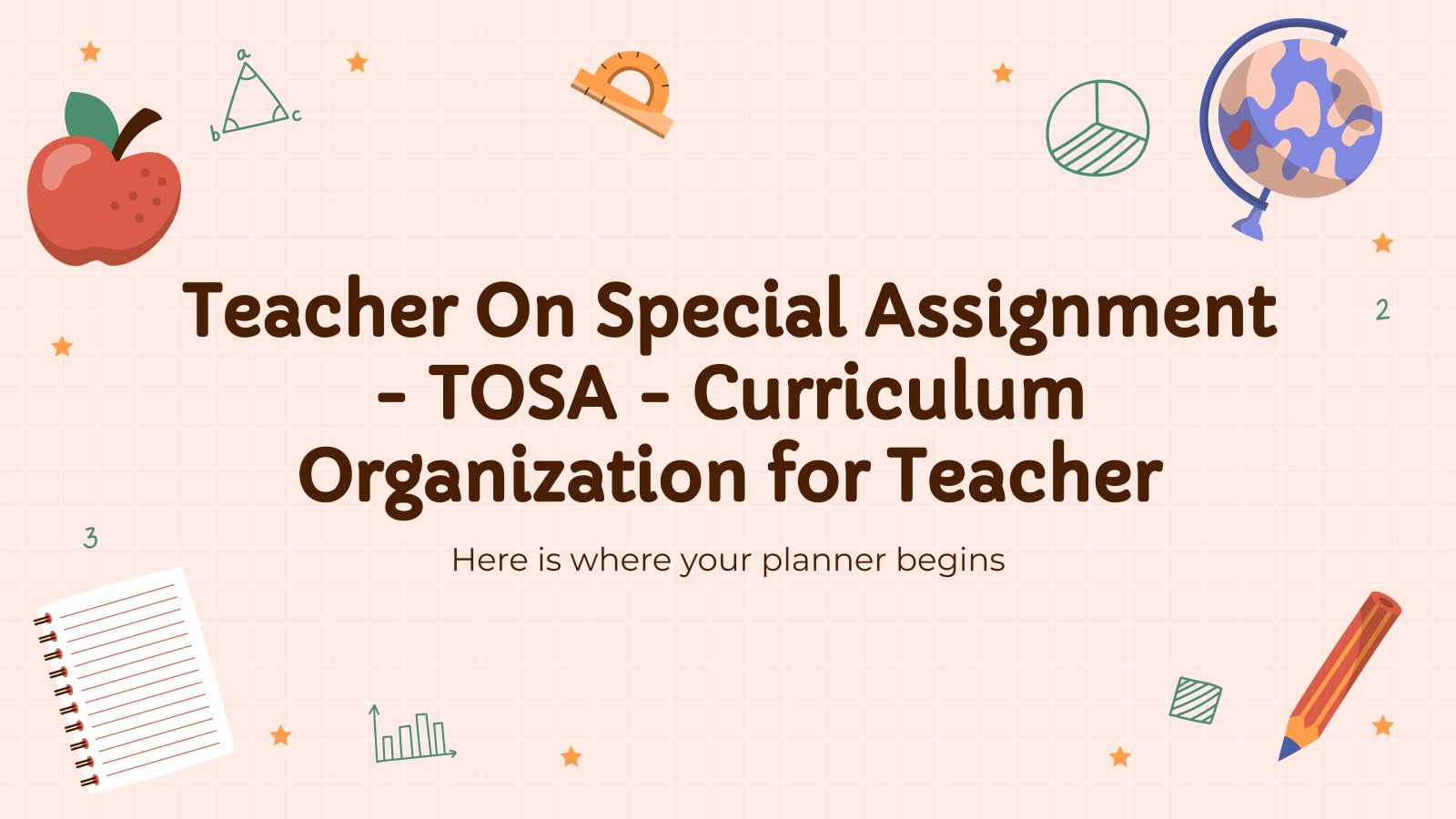 Teacher On Special Assignment - TOSA - Curriculum Organization for Teachers presentation template 