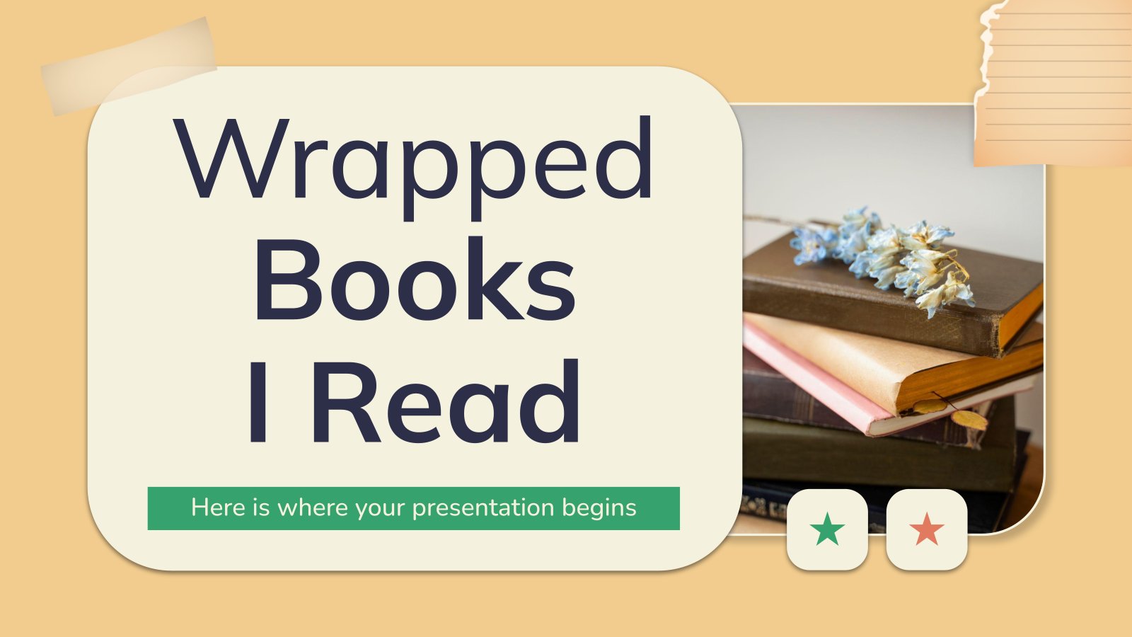 Wrapped Books I Read presentation template 