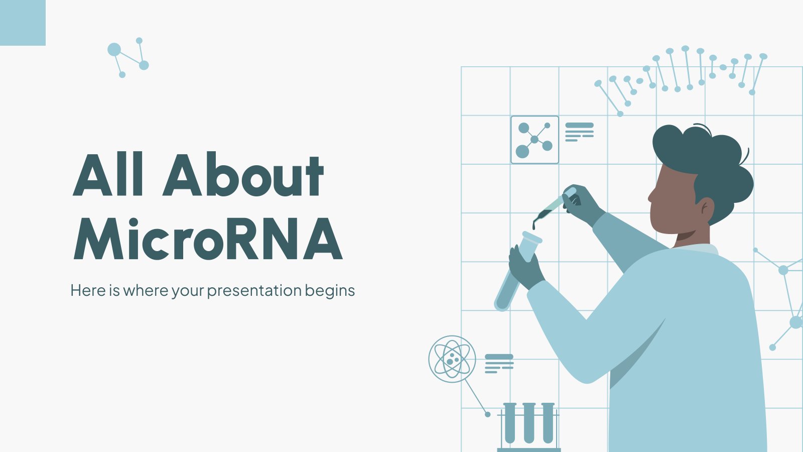 All About MicroRNA presentation template 