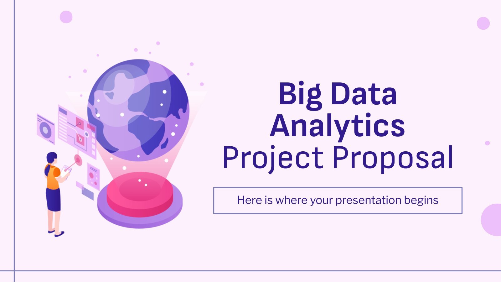 Big Data Analytics Project Proposal presentation template 