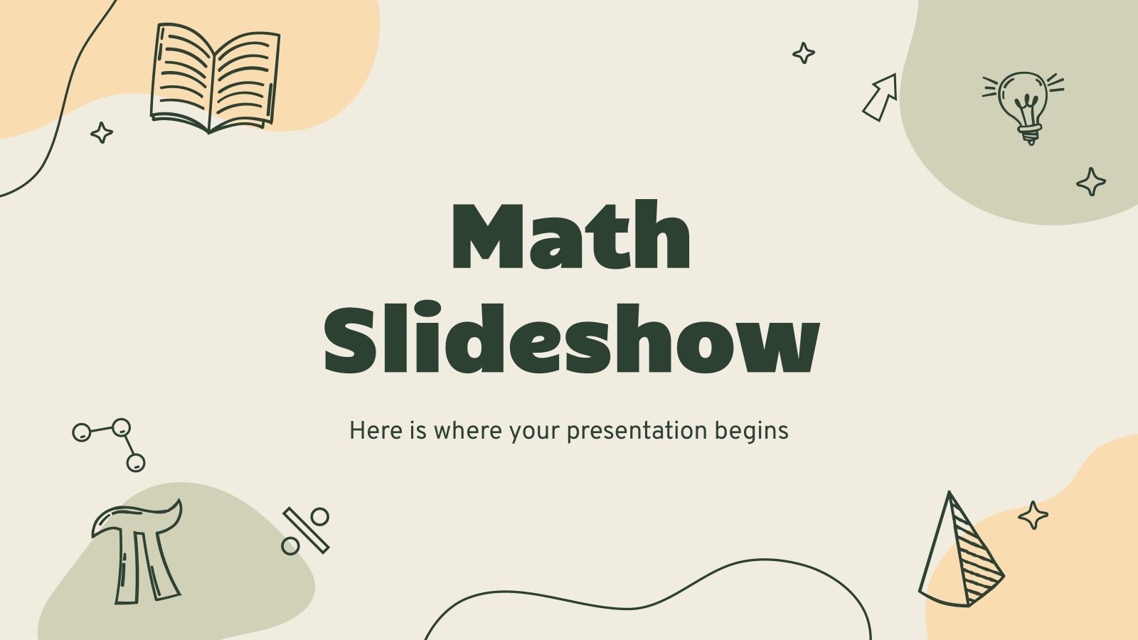 Modelo de apresentação Apresentação de slides de matemática