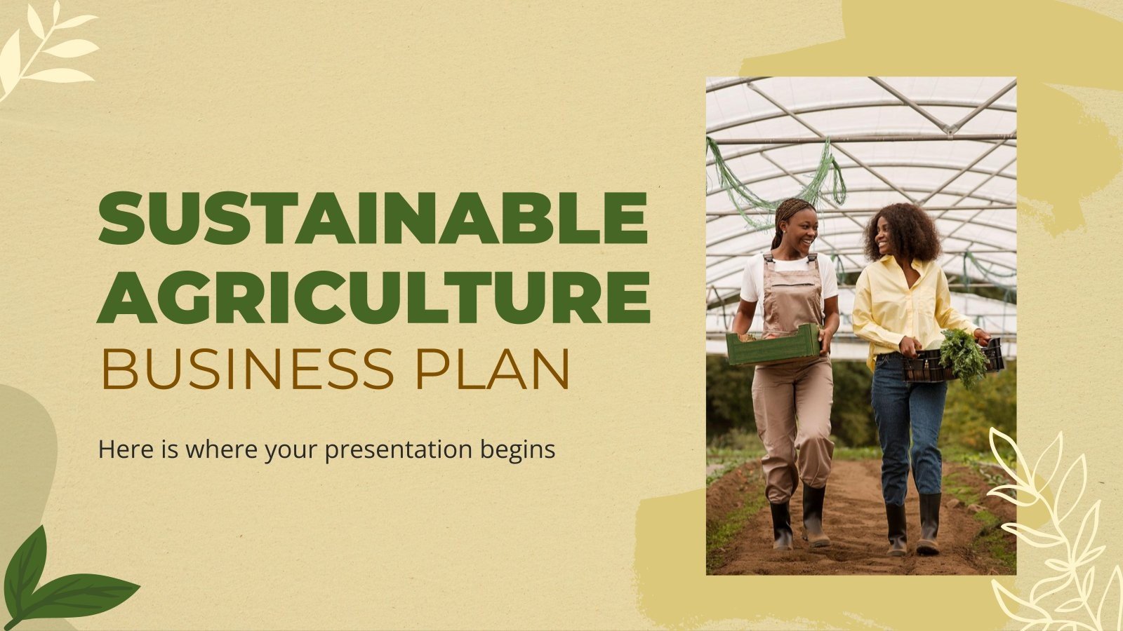 Plantillas gratis sobre agricultura para Google Slides y PPT