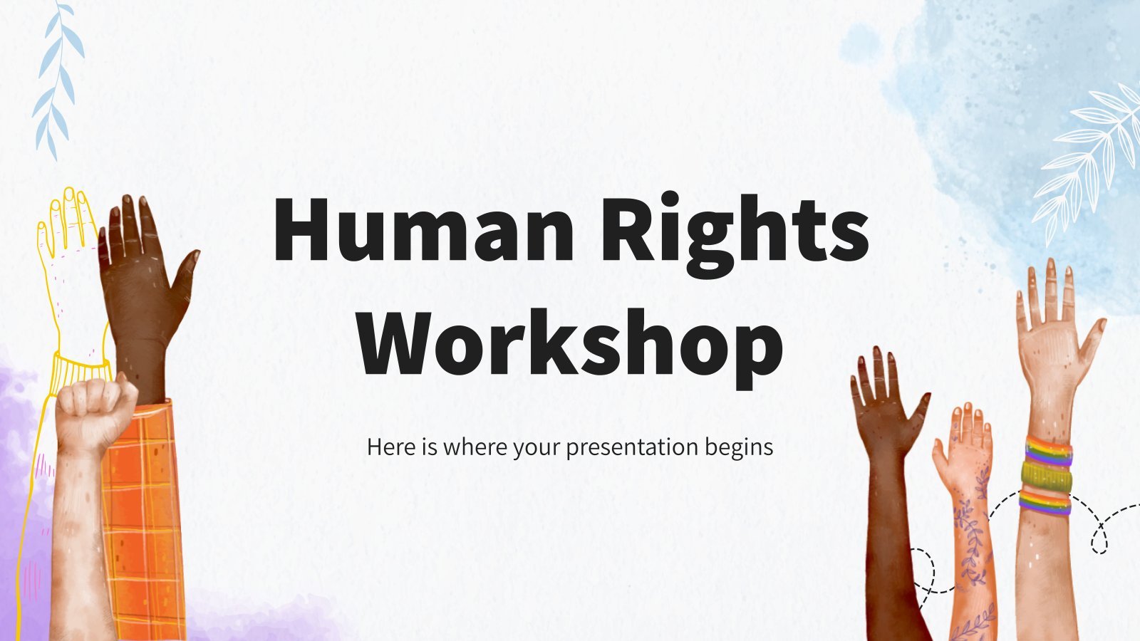 Human Rights Workshop presentation template 