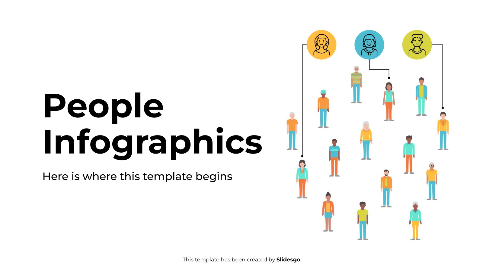 People Infographics presentation template 