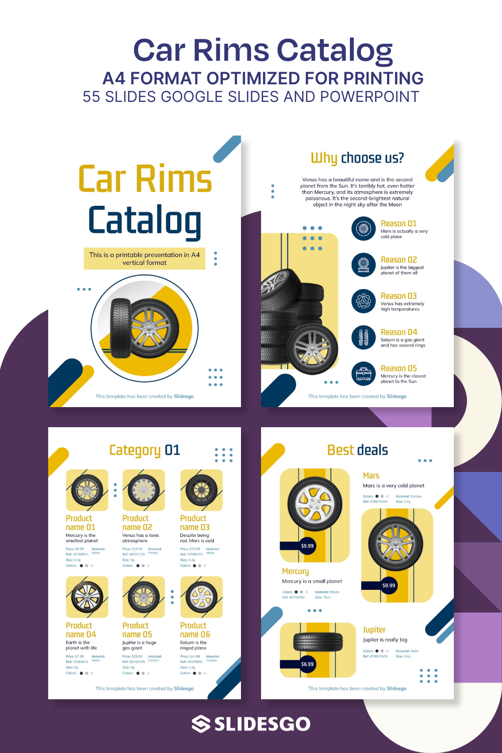 Car Rims Catalog Presentation