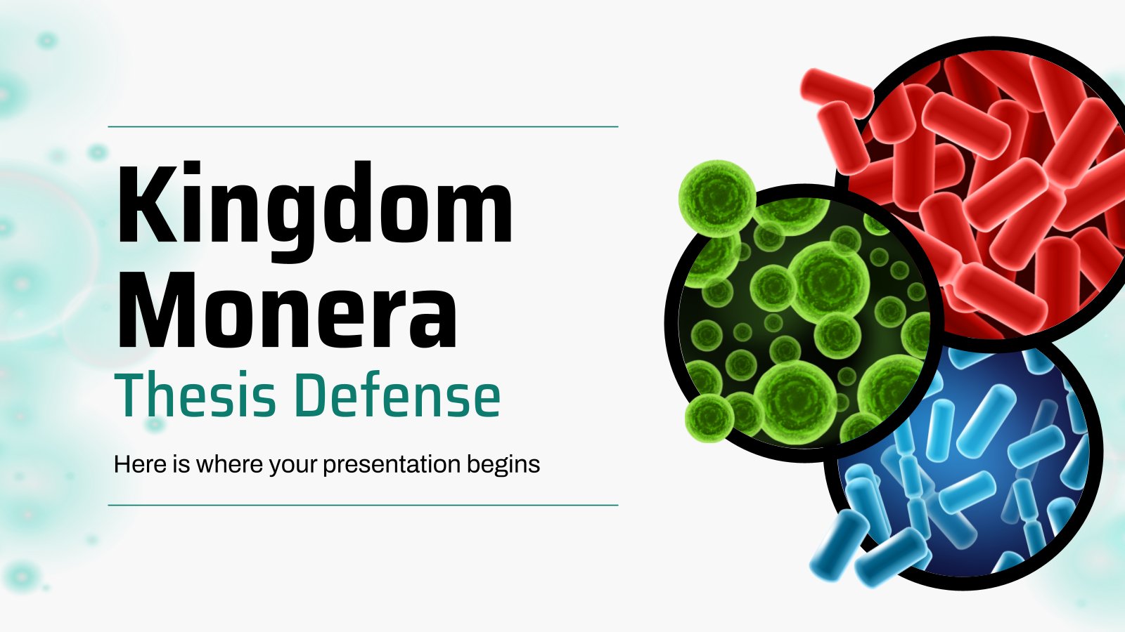 Kingdom Monera Thesis Defense presentation template 