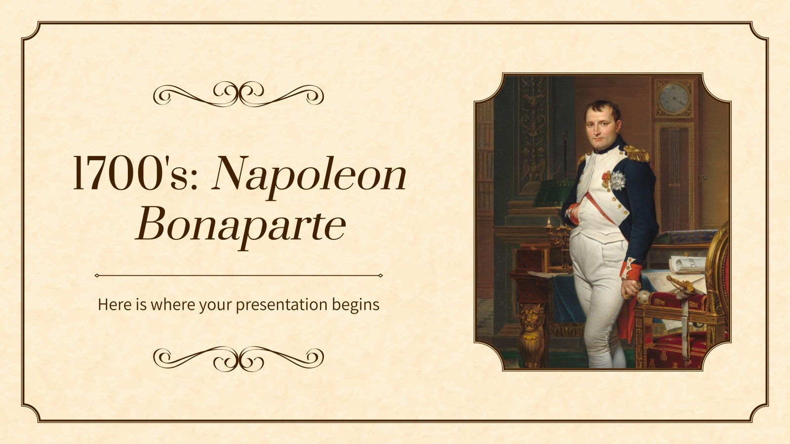 1700's: Napoleon Bonaparte presentation template 